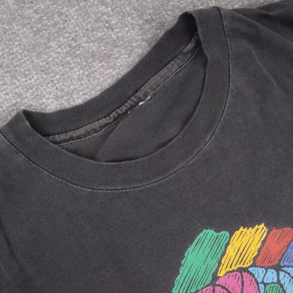 VTG 90s Hawaii Colorful Fish Single Stitch XL Black Short Sleeve T-Shirt - Picture 9 of 10